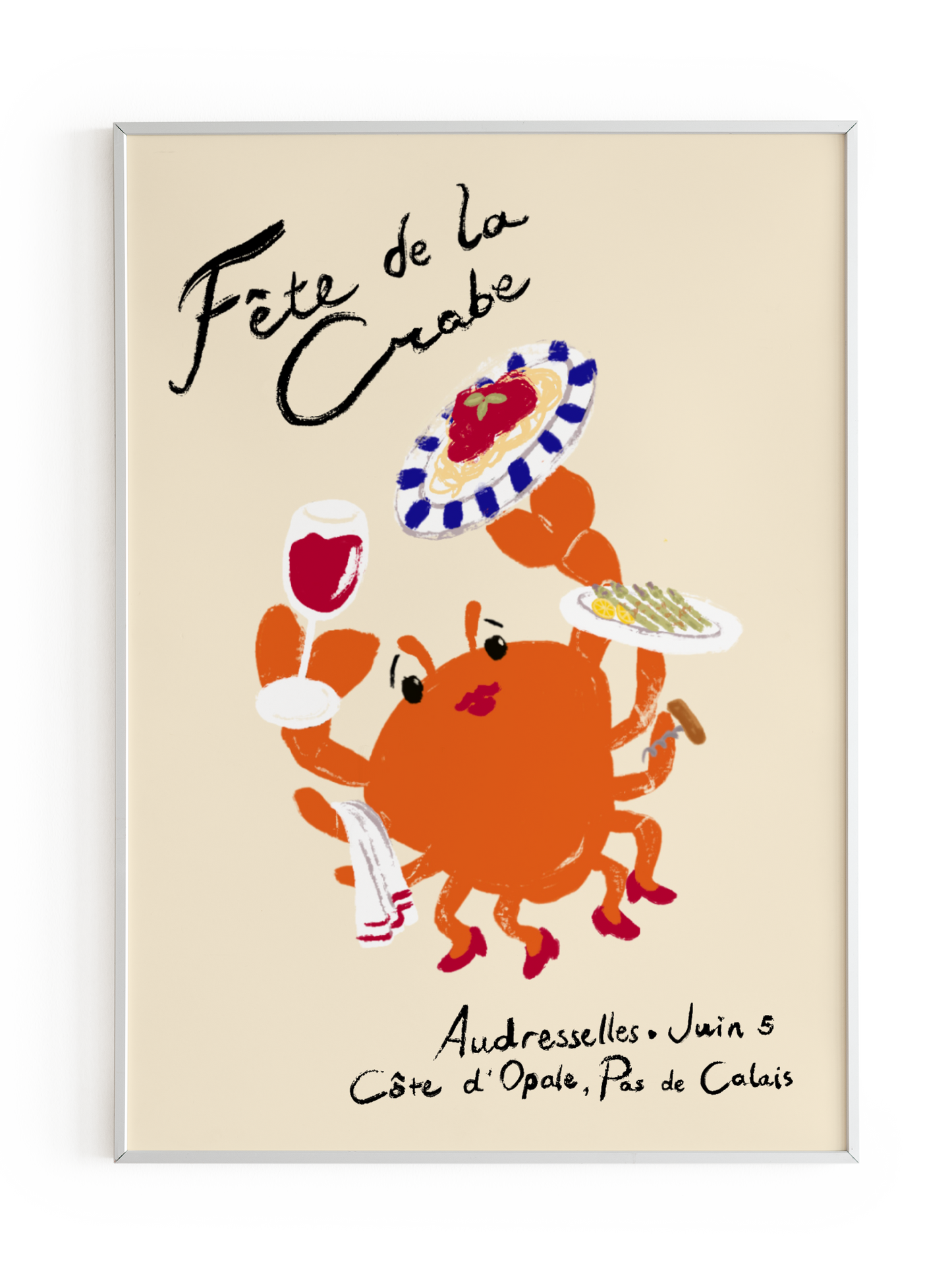 "Fête de la Crabe" Art Print