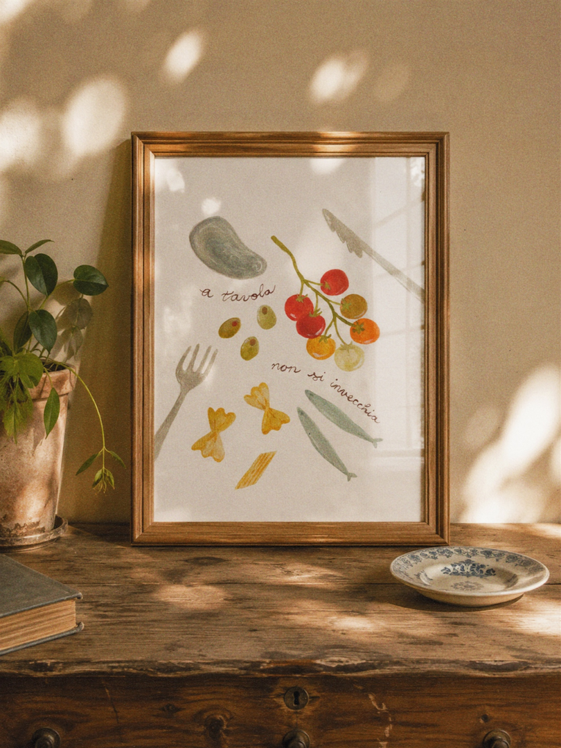 "A Tavola" Art Print