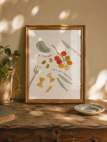 "A Tavola" Art Print