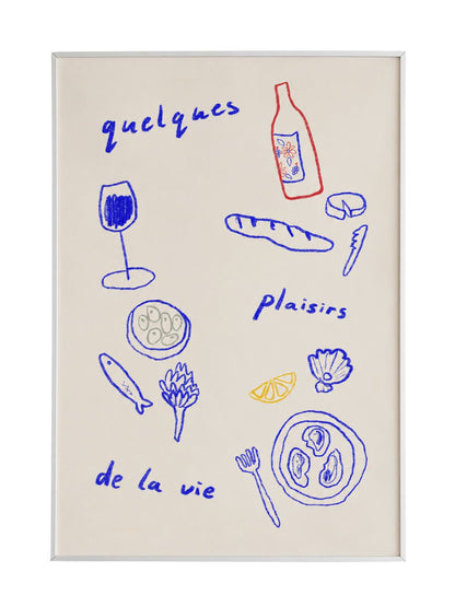 "Quelques plaisirs de la vie" Art Print