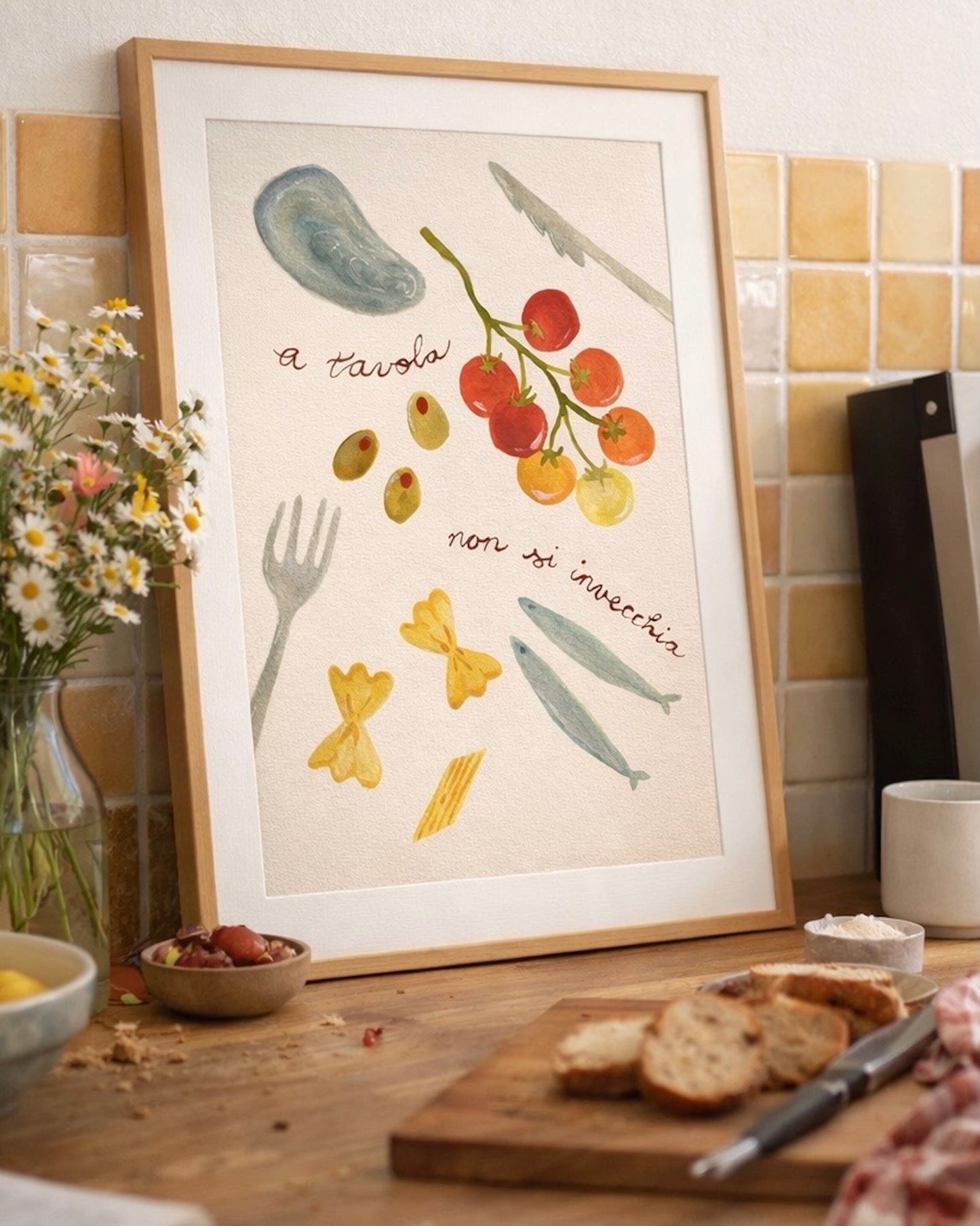 "A Tavola" Art Print