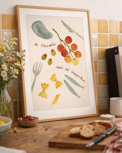 "A Tavola" Art Print