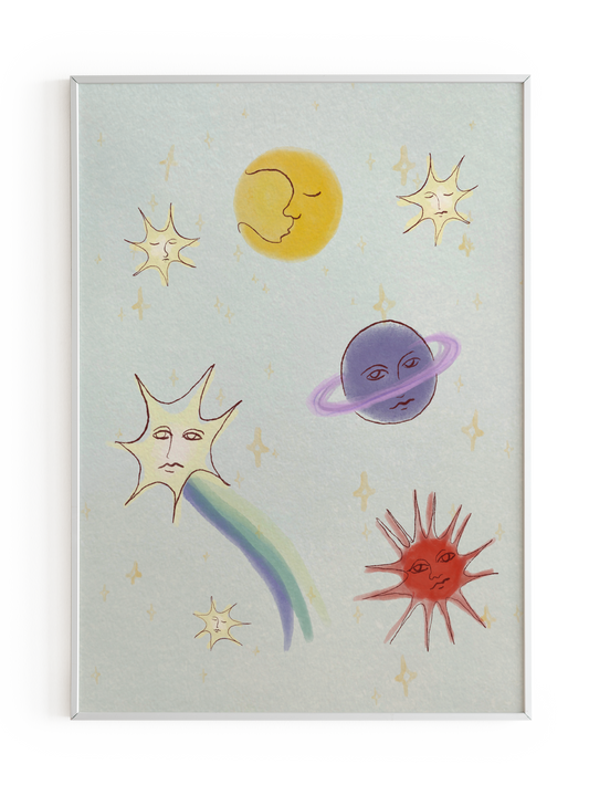 "Celestial creatures" Art Print